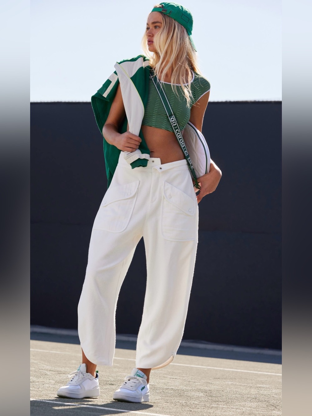 FREE PEOPLE Movement Timko Cotton Blend Crop Pants Size Small